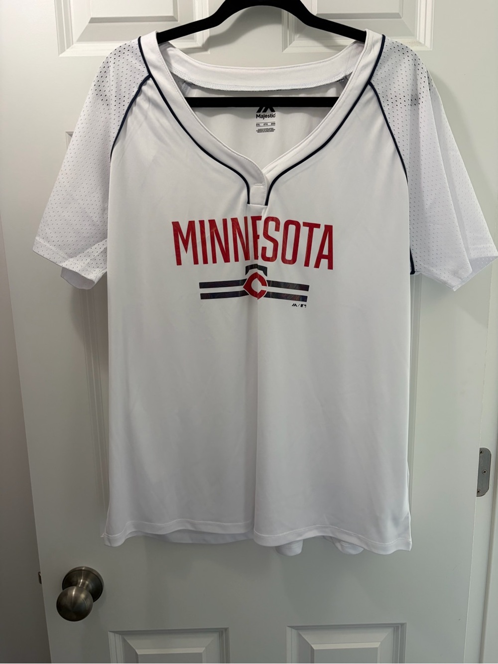 Majestic White Athletic Minnesota Twins Jersey T-Shirt 2XL NWOT